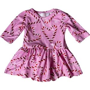Mila & Rose :: Candy Cane 3/4 Sleeve Twirl Dress Size 12-18M